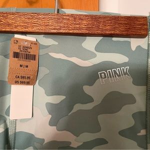 Pink Workout Camo leggings and Sports Top